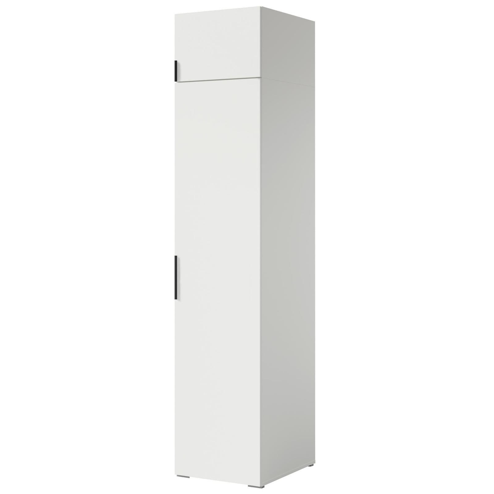 Opbergkast met bovenkast Napoli 1D, wit