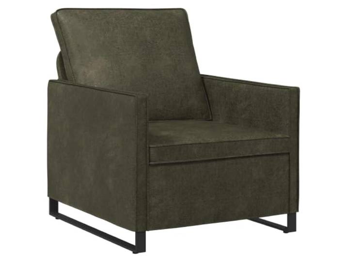 vidaXL Einzelsofa Olivegrün 70 x 81 x 82 cm Kunstwildleder