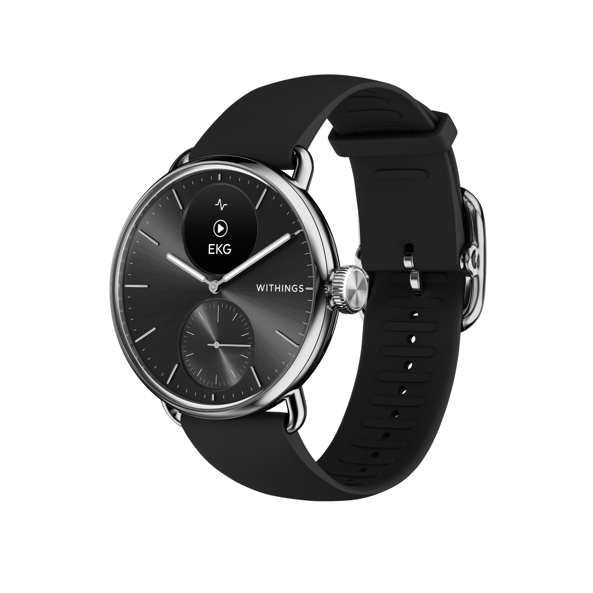 Withings ScanWatch 2 38mm schwarz EKG, Blutsauerstoffgehalt, Schlafüberwachung HWA10-MODEL 1-ALL-INT