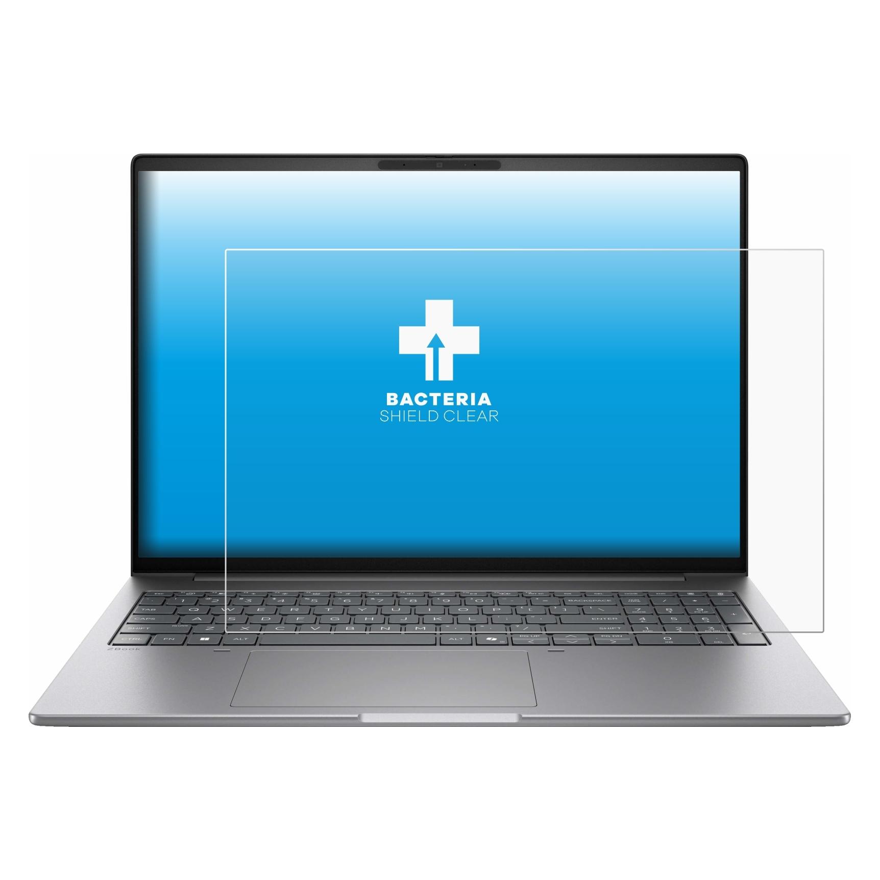 upscreen Schutzfolie für HP Zbook 8 G2i 16" Displayschutz Displayschutzfolie Folie Klar antibakteriell (16") (2064283)