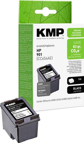 KMP Druckerpatrone ersetzt HP 901XL, CC654AE Kompatibel Schwarz H47 1711,4541
