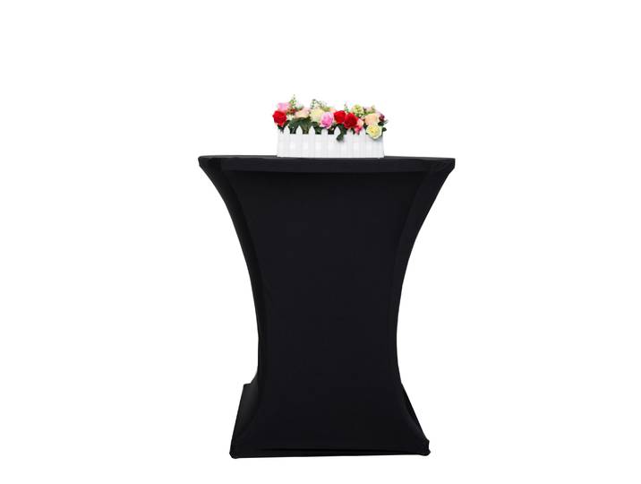 Tischdecke für Bistrotische 60 - 65 cm schwarz