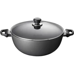 Scanpan Bratentopf CLASSIC Ø 32 cm mit Deckel - Induktion, Pfanne + Kochtopf, Schwarz