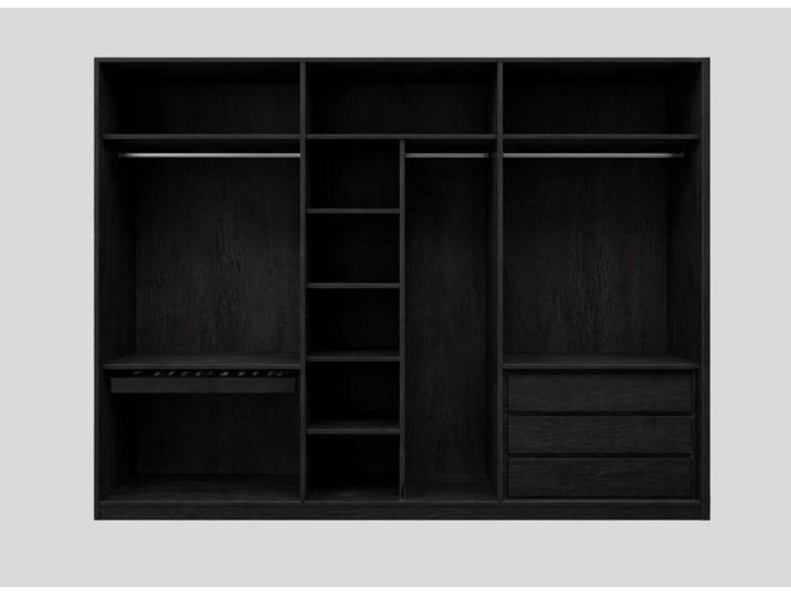 Xlmoebel Kleiderschrank Möbel Kleiderschrank Schrank Modern Schwarz Luxus Drehtürenschrank