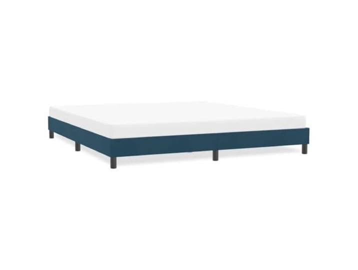 YUOTYRKTEJRSG Samt Lattenrost Bettgestell Schlafzimmer 180 x 220 cm Blau Bettgestell ohne Matratze Dunkelblau 180x220 cm Samt Polsterbett mit Lattenrost Stabil