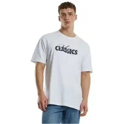 Urban Classics Herren T-Shirt UC CURSIVE BOLD LOGO HEAVYY OVERSIZED Relaxed Fit 00220 Weiß S