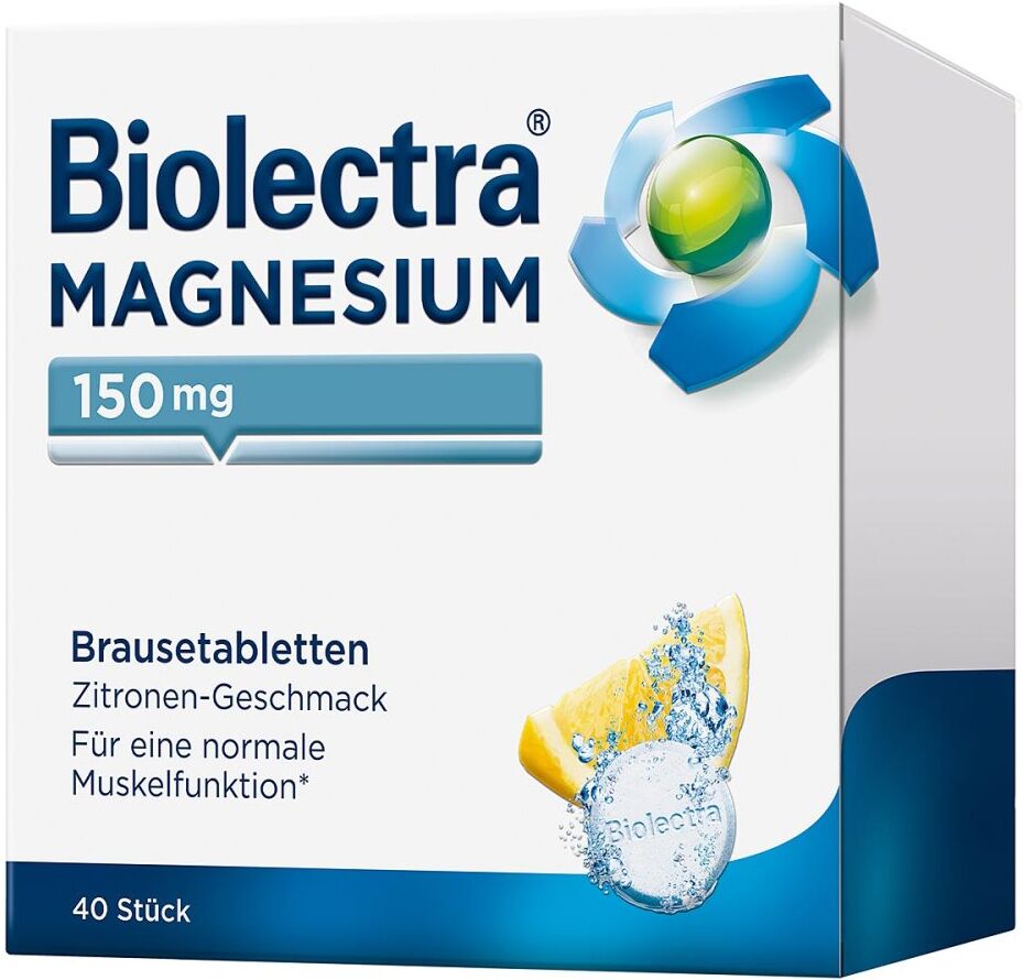 Magnesium Biolectra Brausetabletten Zitrone 40stk