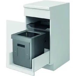 Peka Metall Abfall-Einsatzsystem PEKA Oeko Universal 40, Abfalleimer, Grau