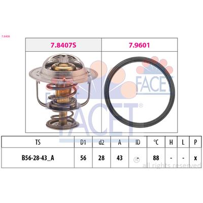 FACET Thermostat, Kühlmittel 78408 für MITSUBISHI PROTON
