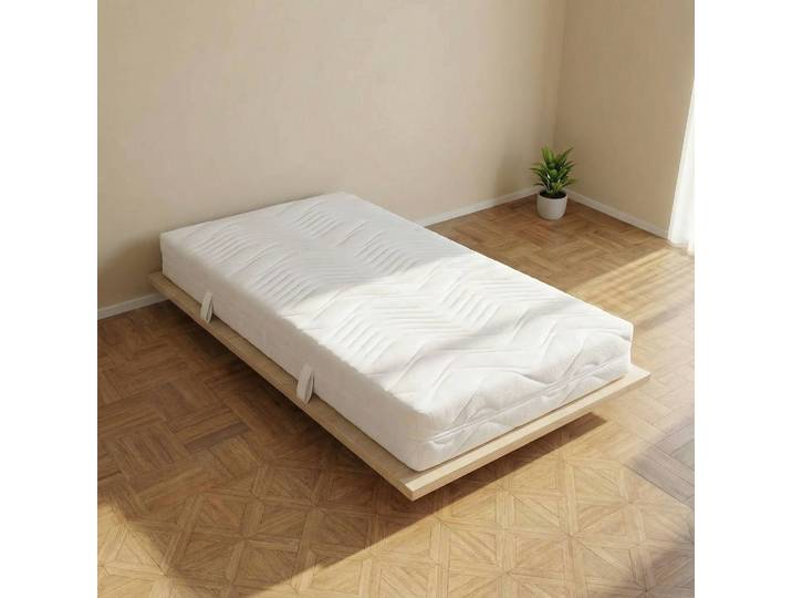 Tonnentaschenfederkernmatratze Pealer 140 x 200cm H4 Kern: Tonnentaschenfederkern Bezug: Doppeltuch Weiß