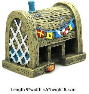 Uplift Essentials Resin Pineapple Aquarium House & Fish Hideout Cave restaurant