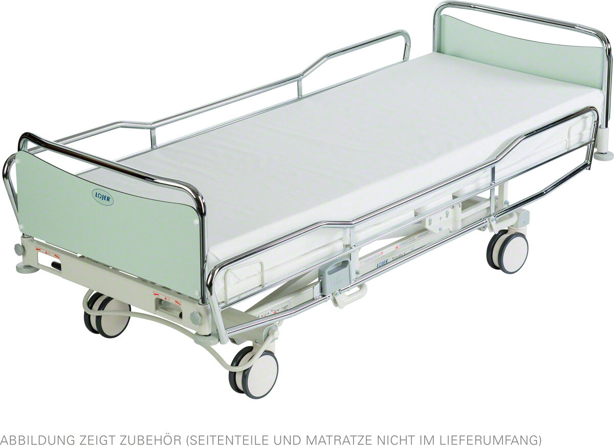 Lojer Krankenhausbett ScanAfia XS 490, Trendelenburg, Chromgestell
