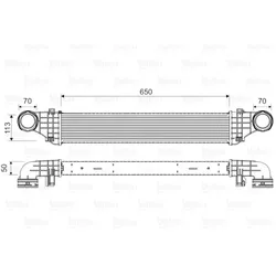 Ladeluftkühler VALEO 818337 für Mercedes-Benz E