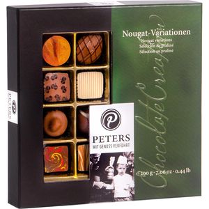 Peters Pralinen mit Genuss verführt Nougat Variation, 16 Stück, 8 verschiedene Sorten, 200 g