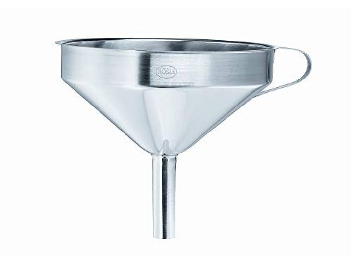 RÖSLE Trichter aus Edelstahl 18/10, 12 cm, silbern