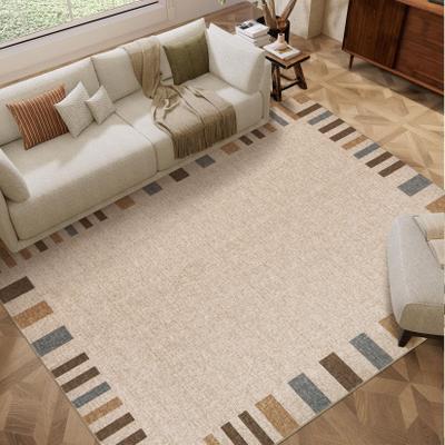 Garvee Modern Geometric Stripes Bordered Area Rug