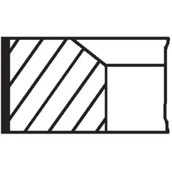 Kolbenringsatz MAHLE 043 86 N0