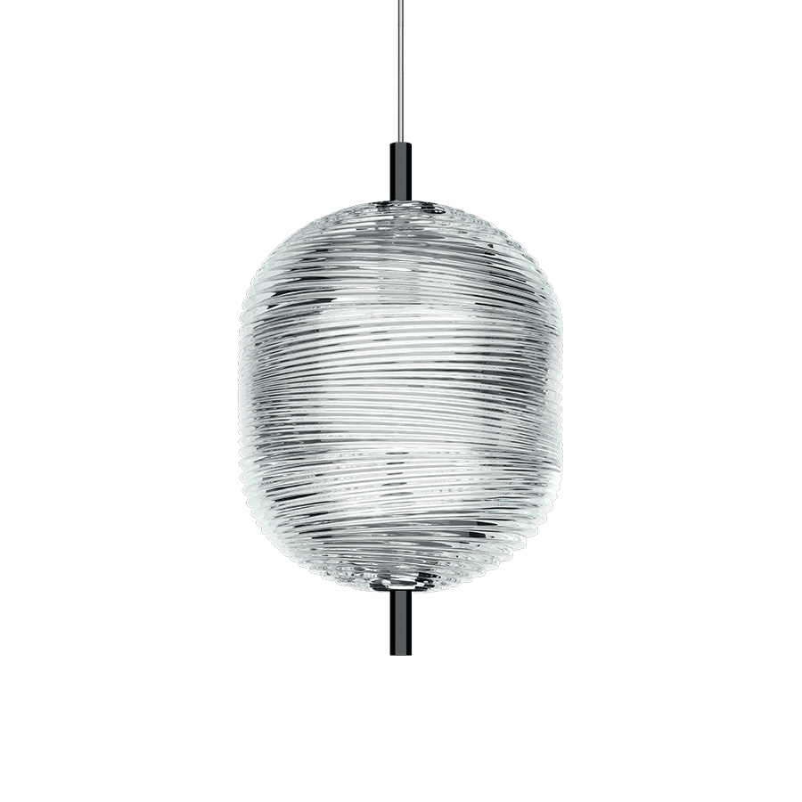 Lodes LED-Einzelpendel JEFFERSON 23,5cm klar/schwarz (ohne Baldachin) 16822 4227 8057501004381