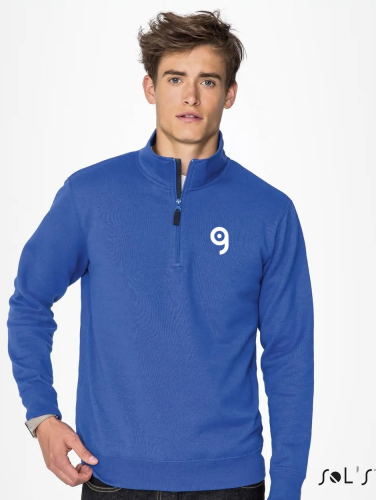 Felpa uomo mezza zip Stan, taglio moderno Personalizzate o neutre Sol's