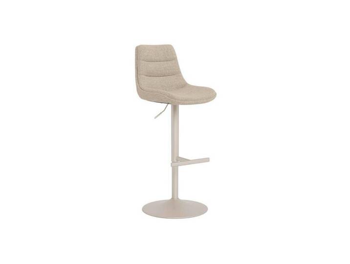 Mid.you Barhocker, Beige, Metall, rund, Bodenplatte, 47x95x52.5 cm, Esszimmer, Barmöbel, Barhocker