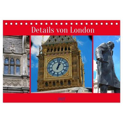 Details von London (Tischkalender 2027 DIN A5 quer), CALVENDO Monatskalender