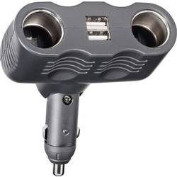 Basetech A13-123 2fach Zigarettenanzünder-Verteiler Anzahl Zigarettenkupplungen 2 x Schnittstellen: USB 2 x Belastbarkeit Strom max. 10 A