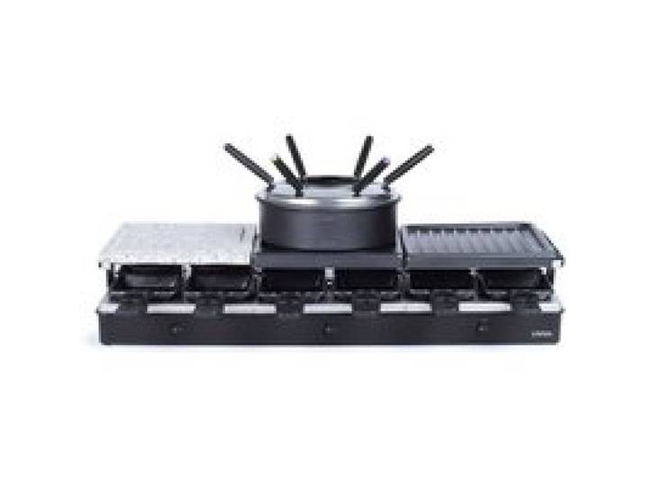 Appareil À Raclette + Fondue DOC234 12 Personnes 1650W Ensemble Convivial Pour Repas En Groupe
