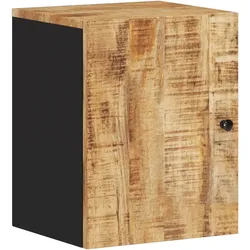 Helloshop26 - Wandschrank Badezimmer optimierter Stauraum 38 x 33 x 48 cm massives Mangoholz