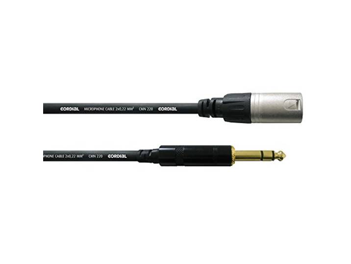 CORDIAL Kabel audio stereo XLR male/jack male stereo 3 m kabel AUDIO Essentials XLR/Jack