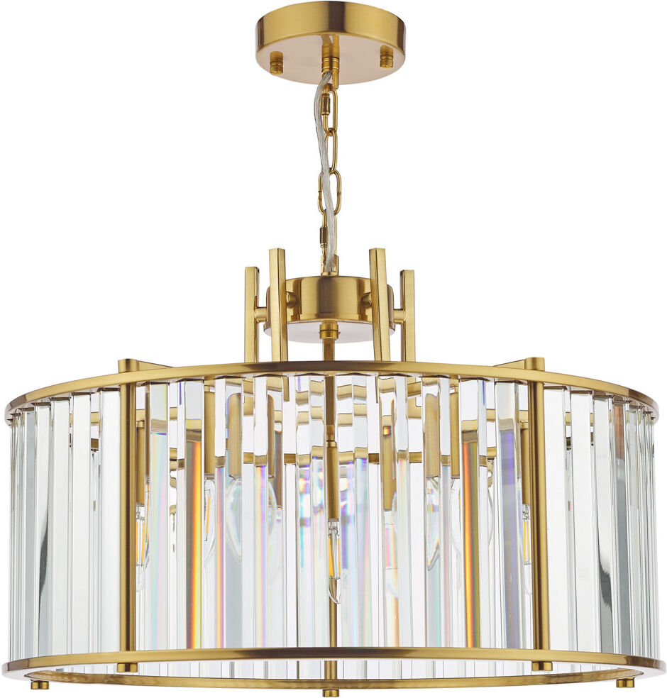 Heritage Hues 5 - Light Brass Pendant Brass 34.5cm H X 50cm W