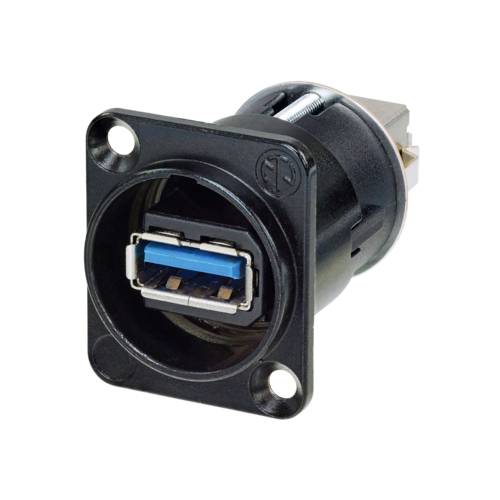 Reversible USB-Durchführung 3.0 Buchse, Einbau Durchführung NAUSB3-B Neutrik Inhalt: 1 St.