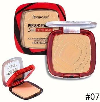 Inspire Select FlawlessMatte 24H Pressed Powder Foundation Full Coverage Weightless Finishing Powder With Puff 07