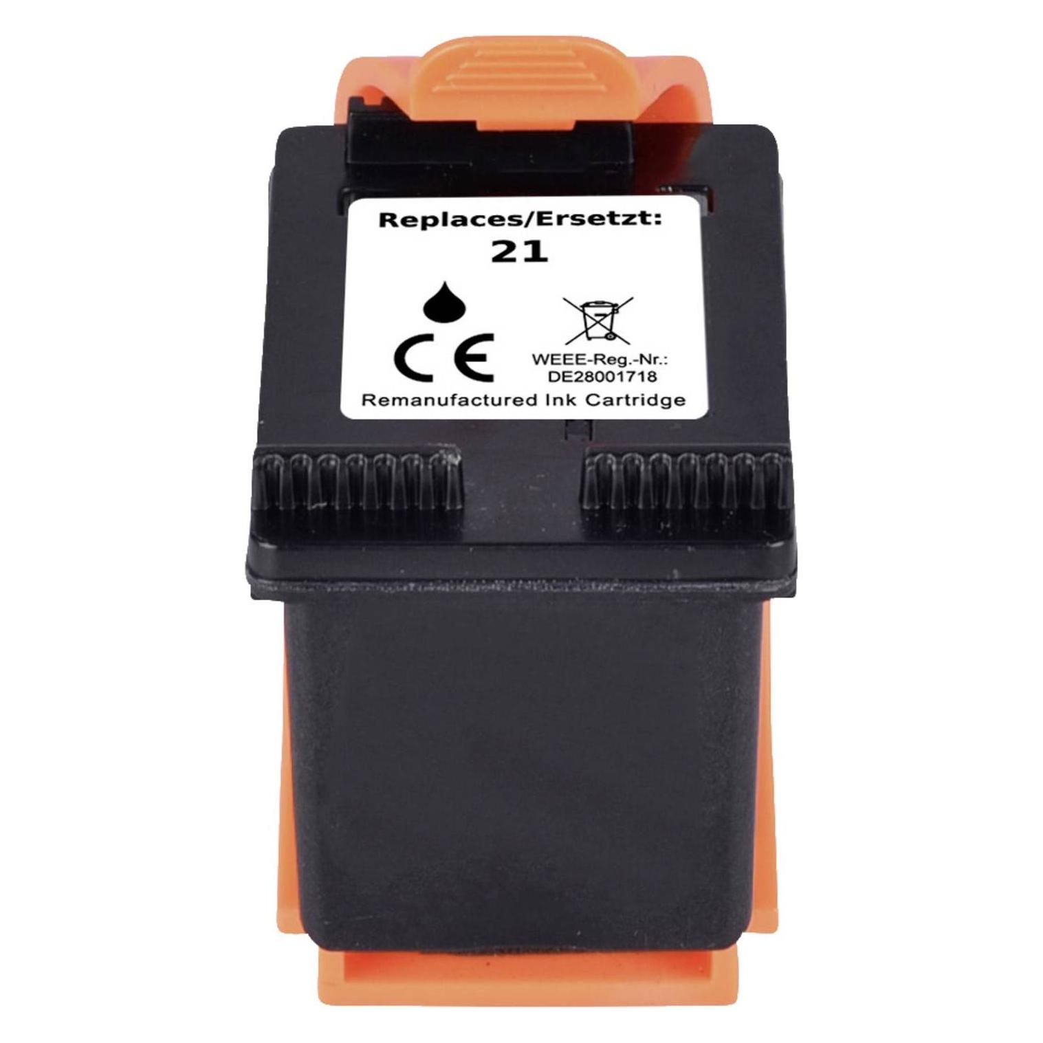 Renkforce Tinte ersetzt HP 21 (C9351A) Kompatibel Schwarz RF-I-HP21BK RF-571885 (BK) (RF-5718850)
