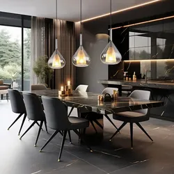 Hängeleuchte Pendelleuchte Hängelampe Esszimmerleuchte Glas rauchfarben H 140 cm