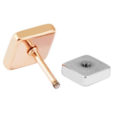 Paar Ohrstecker ADELIA´S "Ohrringe – Ohrstecker aus Edelstahl", Damen, Gr. Damen, Edelstahl, rosa (gold), Ohrringe, Schöne Geschenkidee zum Weihnachten