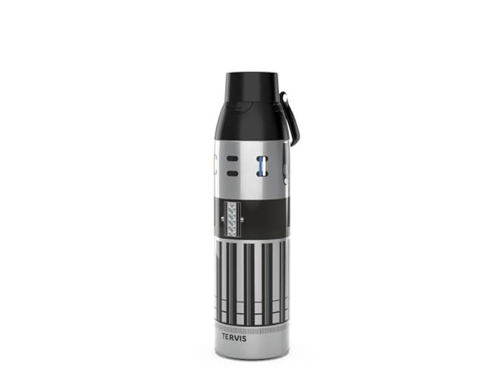 Tervis Venture Trinkflasche Star Wars – Lichtschwert-Detail, dreifach Auslaufsicherer Deckel, dreifach isolierte Thermoskanne, 18/8 Edelstahl, leiser Boden, spülmaschinenfest