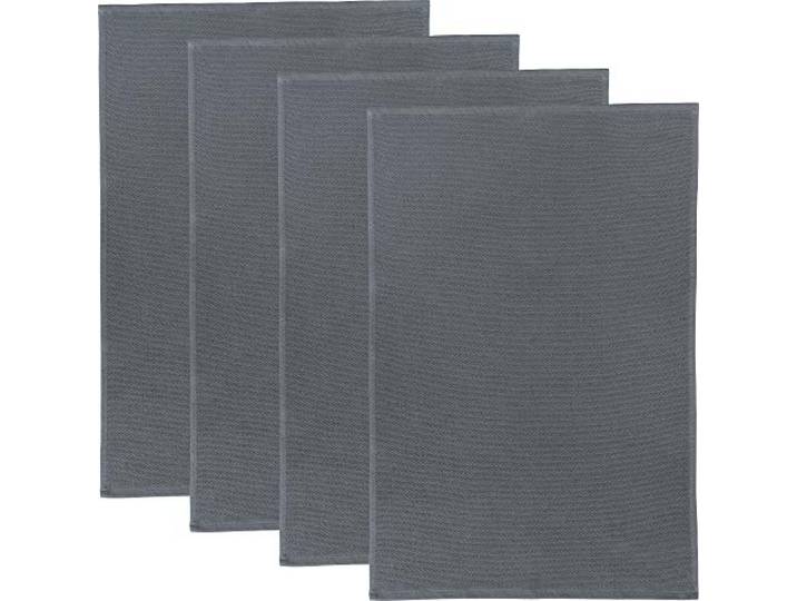 Erwin Müller Reinigungstuch, Putztuch, Multifunktionstuch 4er-Pack grau Größe 50x70 cm - saugstark, zum Putzen oder Staubwischen, robust und langlebig, mit Frottierseite