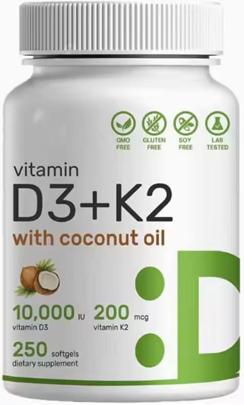 Pleasuredome Vitamin D3+K2 med kokosolja