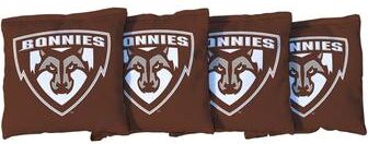 Skip's Garage St. Bonaventure Bonnies Brown Cornhole Bags