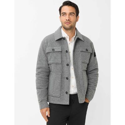 Steppjacke BRAX "Style TED", Herren, Gr. L, grau, 100% Polyester, Jacken Steppjacke