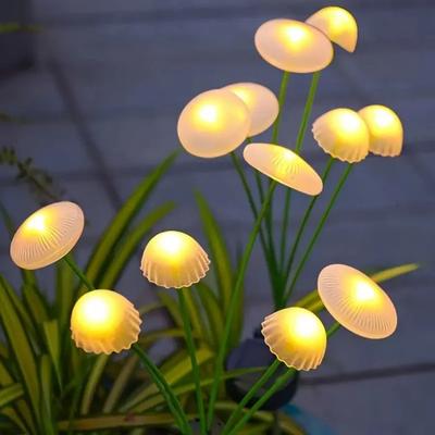 Uplifted Finds 6 Head Solar Jellyfish Mushroom Lamp   Outdoor Landscape Atmosphere Light For Gardens & Courtyards 6 Head Solar Jellyfish Mushroom Lamp   Outdoor Landscape Atmosphere Light For Gardens & Courtyards