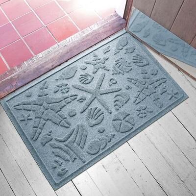 Bungalow Dba Matterly Beachcomber Doormat 35 x 23, 35 x 23, Slate Blue