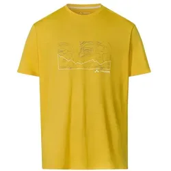 VAUDE Herren Men's Tekoa Wool T-Shirt, Größe L in Gelb Gelb