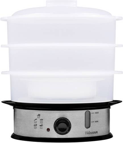 Tristar VS-3914 Dampfgarer Edelstahl, Schwarz