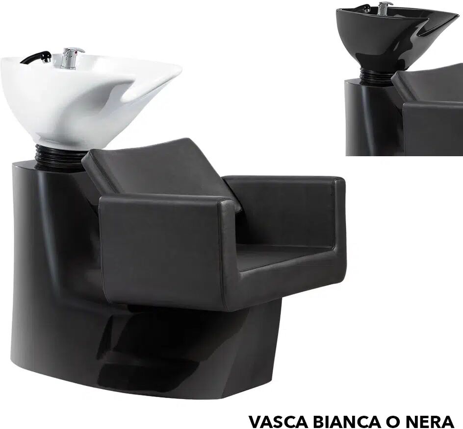 MUDI Lavatesta per parrucchiere vasca nera o bianca Knot 2.0 BIANCA