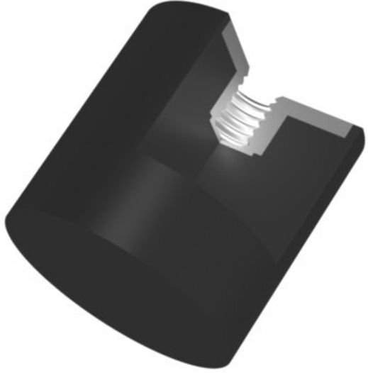 Gummi-Metall-Puffer zylindrisch Typ E D25xH25mm M6 NR57 ; elko