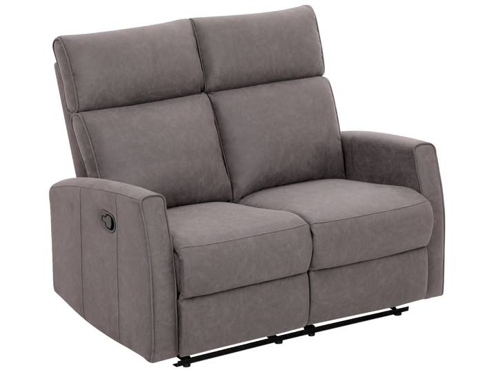 XORA Sofa 2er LIAN, grau, Stoff