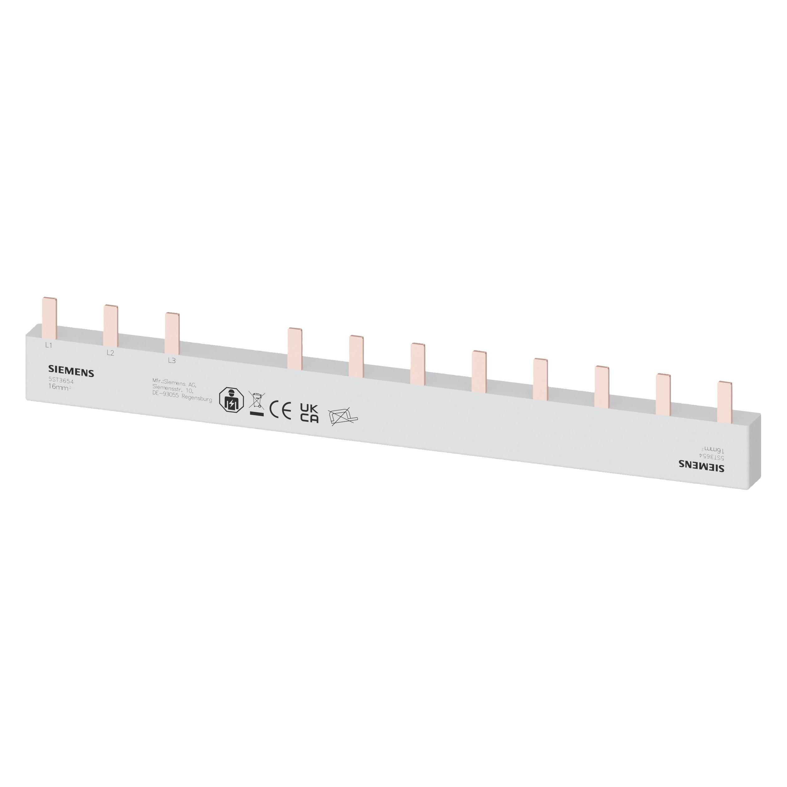 Siemens Stiftsammelschiene 3phasig/ 8xPHASE (5ST3654)