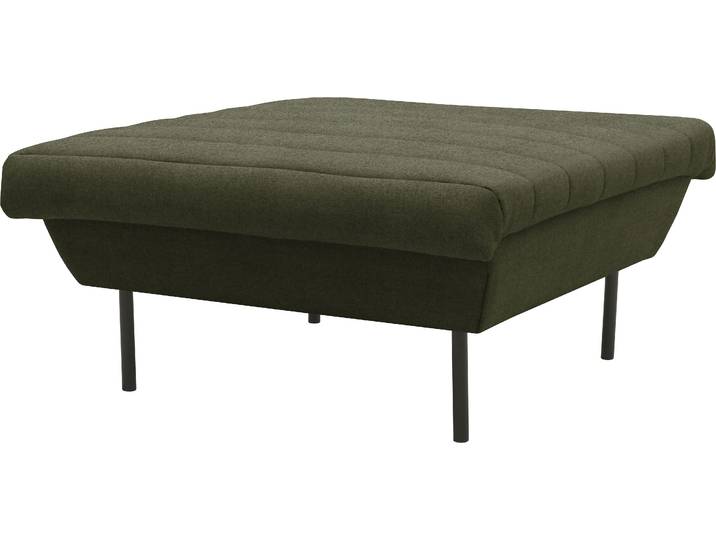 Hocker LOOKS IX , grün, B:90cm H:45cm T:105cm, 100% Polyester, LOOKS BY WOLFGANG JOOP, Hocker, Hocker, Quersteppung, passend zur Serie LOOKS IX