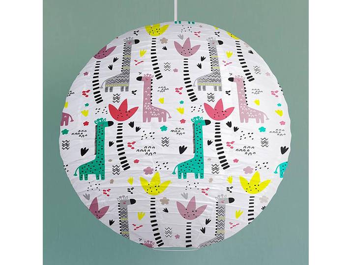 Abat-jour Giraffes Ø 45cm Blanc